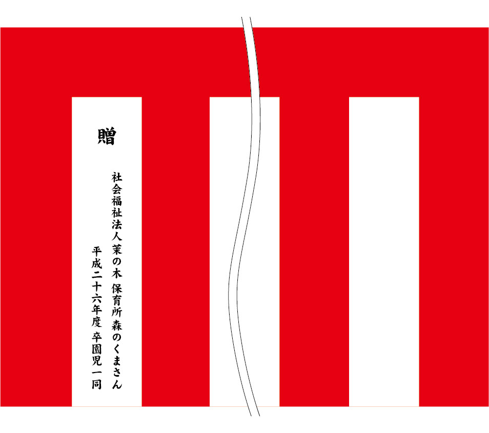 森のくまさん 名入れ 原稿案